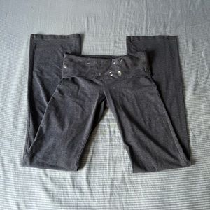 pink victoria’s secret gray low rise flare yoga pant leggings